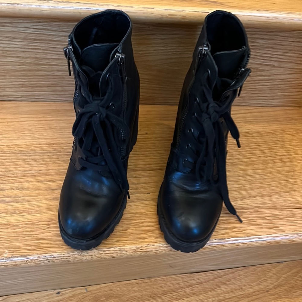 Ash poker combat Moto boots